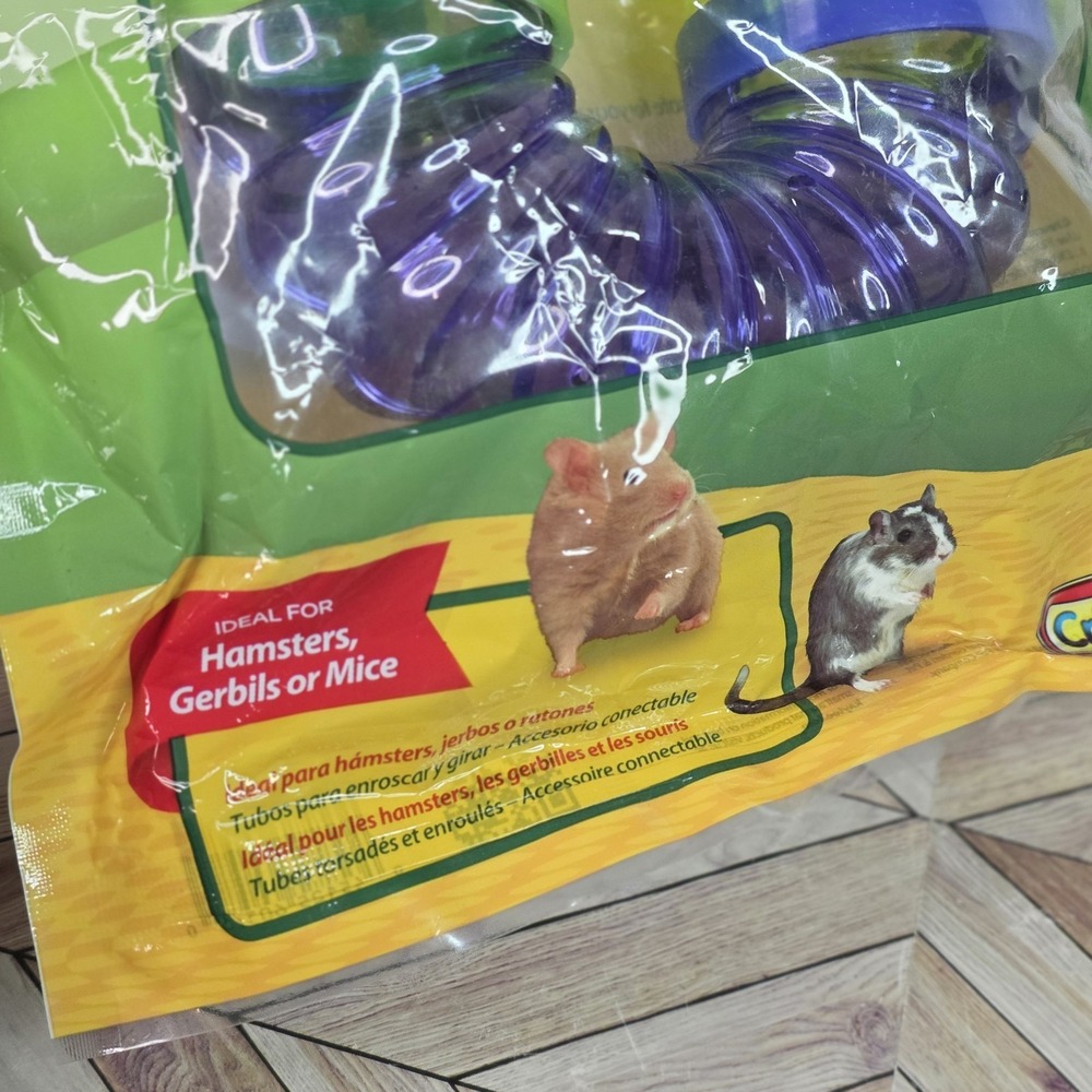 Kaytee Super Pet Crittertrail Fun-Nels Twist & Turn Tube 10cts Hamsters Gerbils - Picture 3 of 7
